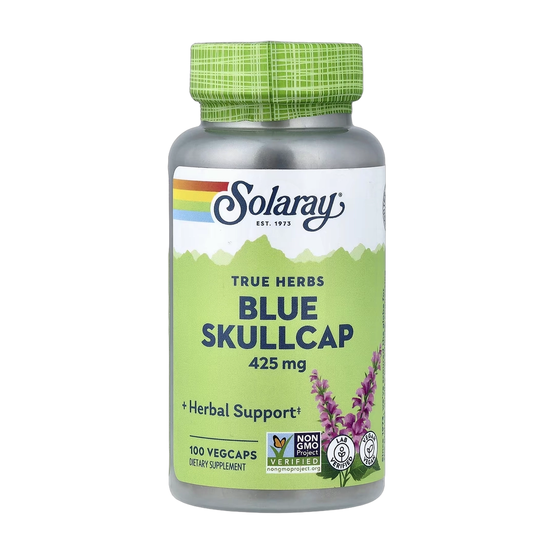 Solaray, True Herbs, Blue Skullcap, 425 mg, 100 VegCaps