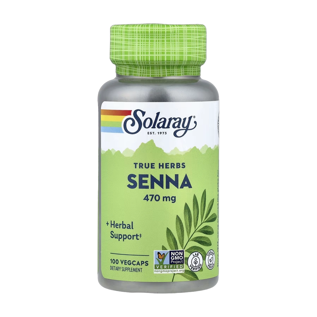 Solaray, Senna, 470 mg, 100 VegCaps