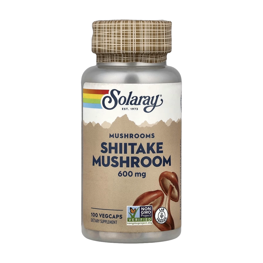 Solaray, Mushrooms, Shiitake Mushroom, 600 mg, 100 VegCaps