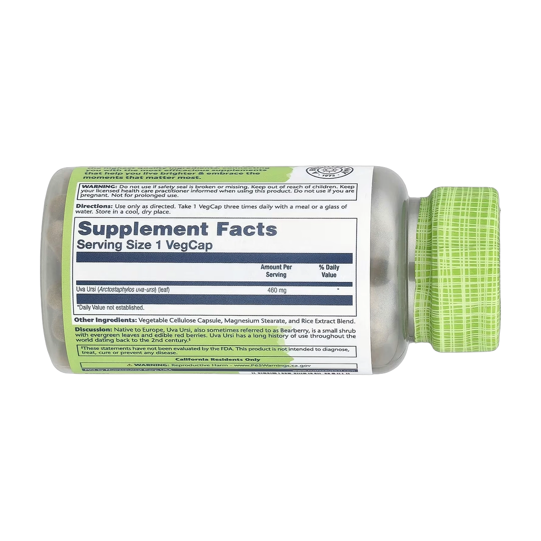 Solaray, True Herbs, Uva Ursi, 460 mg, 100 VegCaps