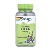 Solaray, True Herbs, Vitex, 400 mg, 100 VegCaps front packaging view