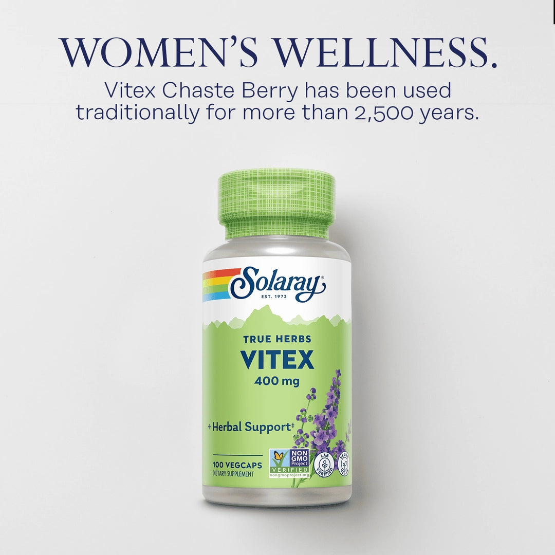 Solaray, True Herbs, Vitex, 400 mg, 100 VegCaps lifestyle image