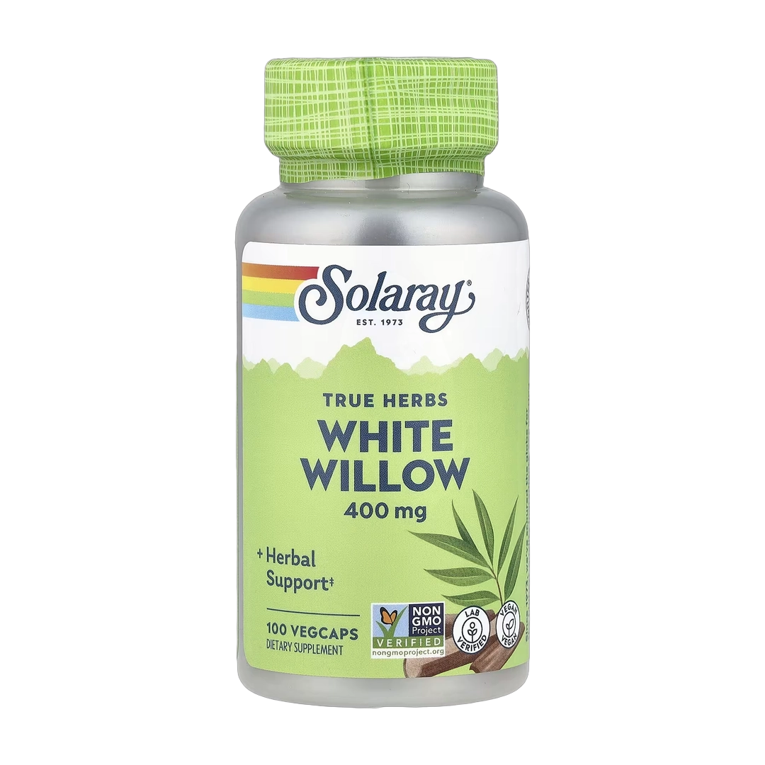 Solaray, True Herbs, White Willow, 400 mg, 100 VegCaps