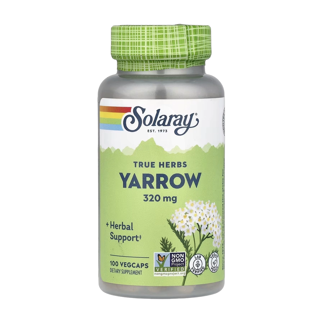 Solaray, True Herbs, Yarrow, 320 mg, 100 VegCaps