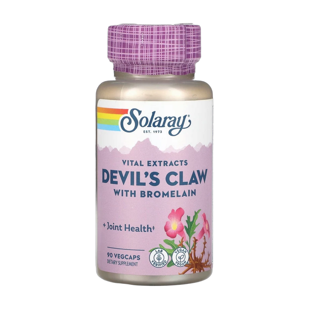 Solaray, Vital Extracts, Devil’s Claw with Bromelain, 90 VegCaps