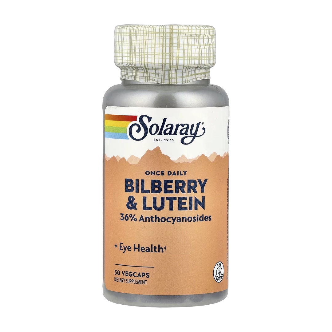 Solaray, Once Daily Bilberry & Lutein, 30 VegCaps