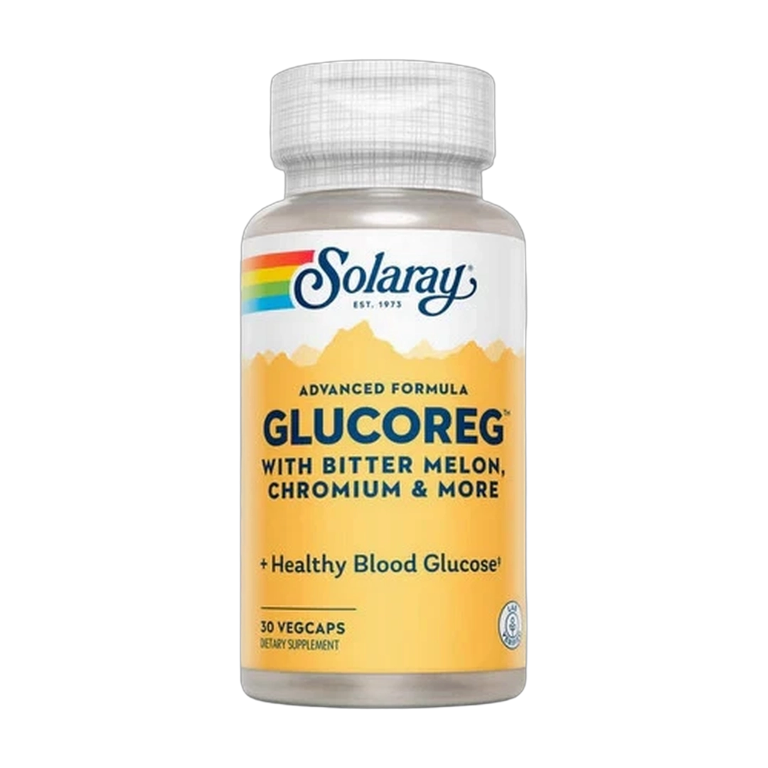 Solaray, Advanced Formula GlucoReg, 30 VegCaps