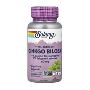 Solaray, Vital Extracts, Ginkgo Biloba, 60 mg, 60 VegCaps