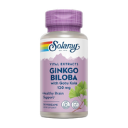SOLARAY, Ginkgo Biloba Extract with Gotu Kola, 30 VegCaps