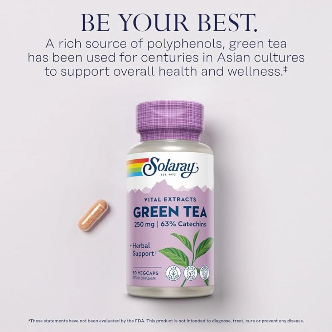 SOLARAY, Green Tea Extract 250 mg, 30 VegCaps
