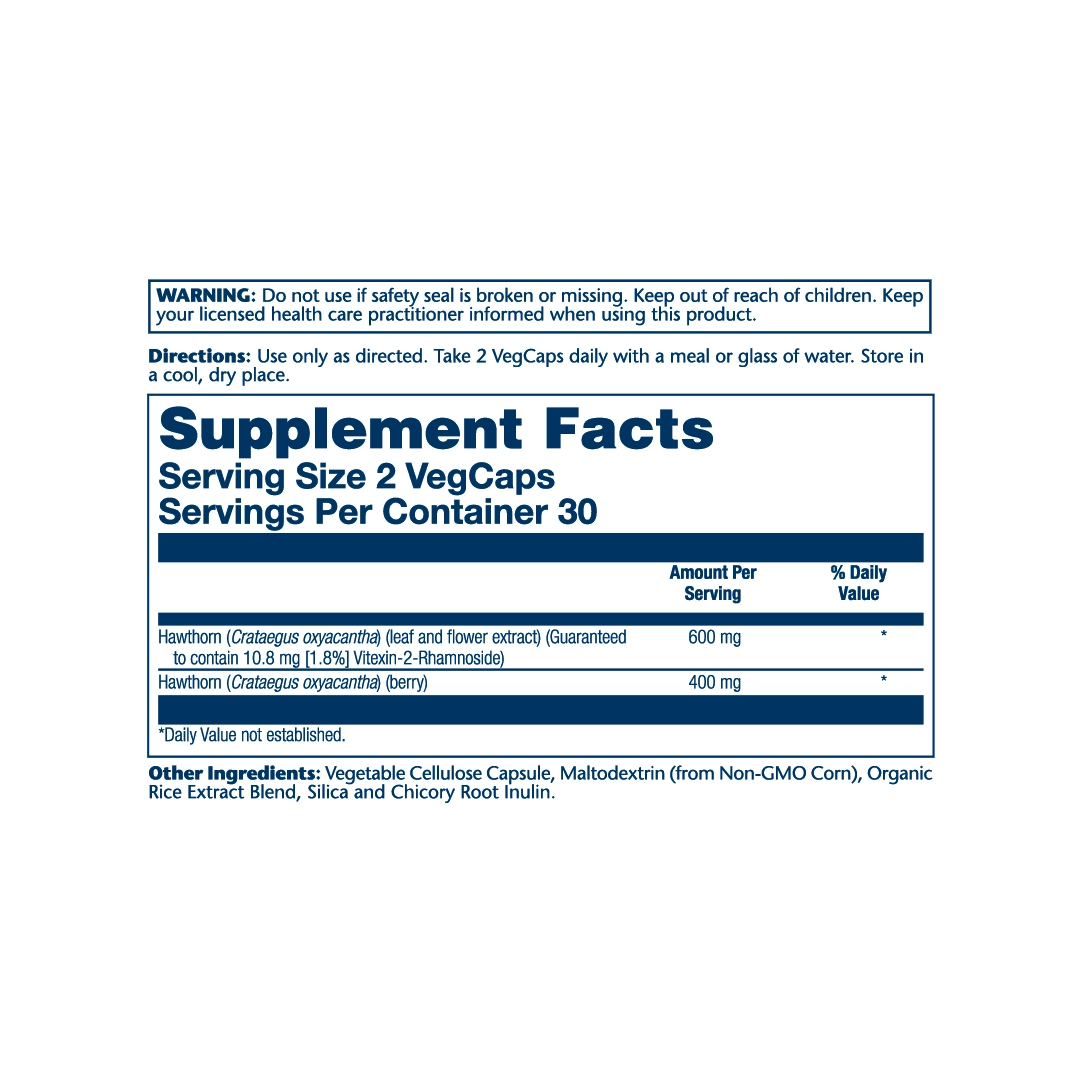 Solaray, Two Daily, Hawthorn & Coenzyme Q-10, 60 VegCaps