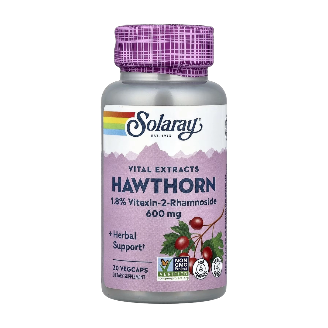 Solaray, Vital Extracts, Hawthorn, 600 mg, 30 VegCaps