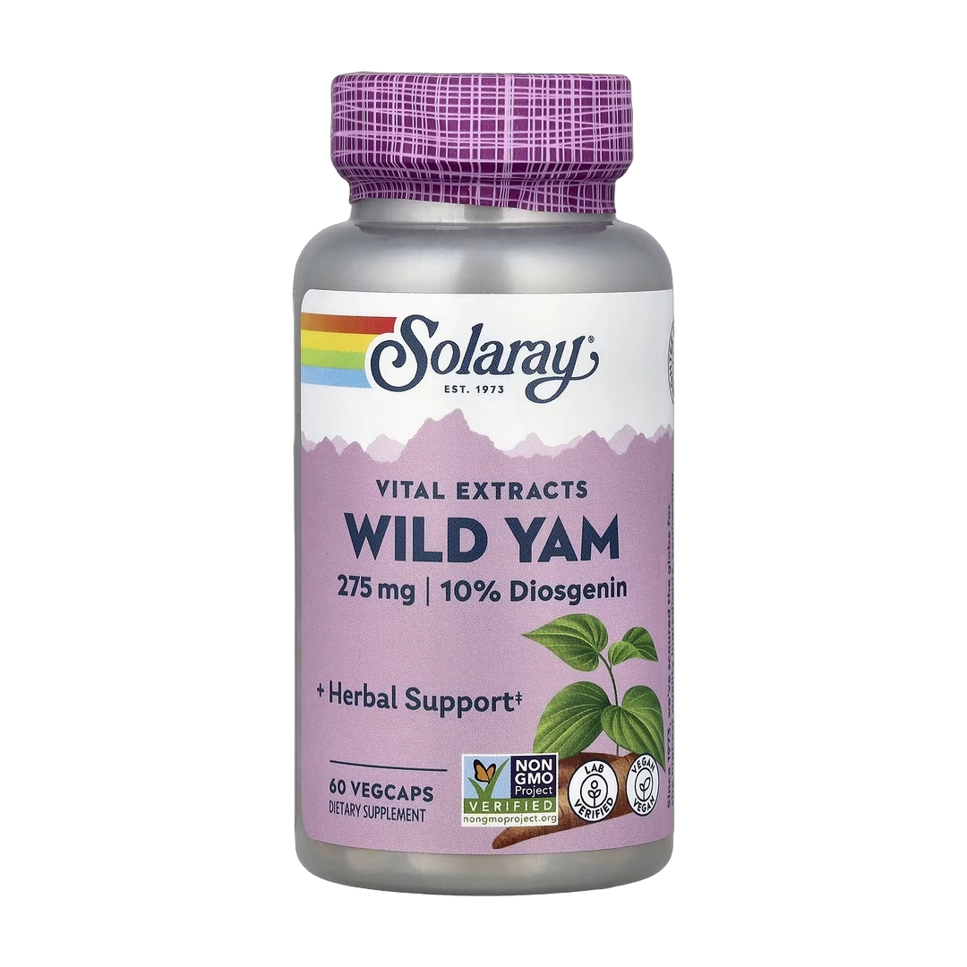 Solaray, Vital Extracts, Wild Yam, 60 VegCaps