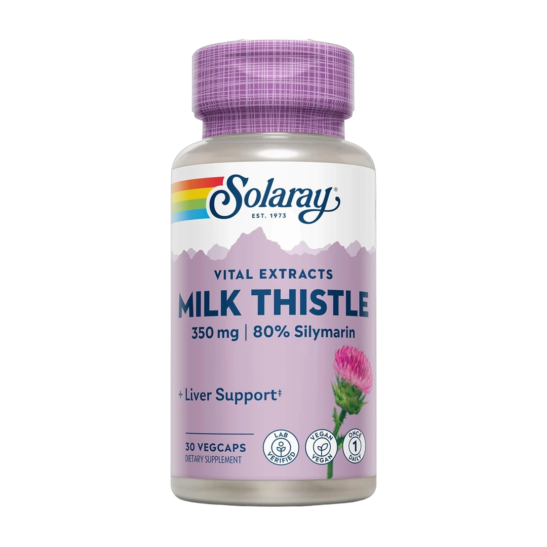 Solaray, Milk Thistle Seed Extract, 350 mg, 30 VegCaps