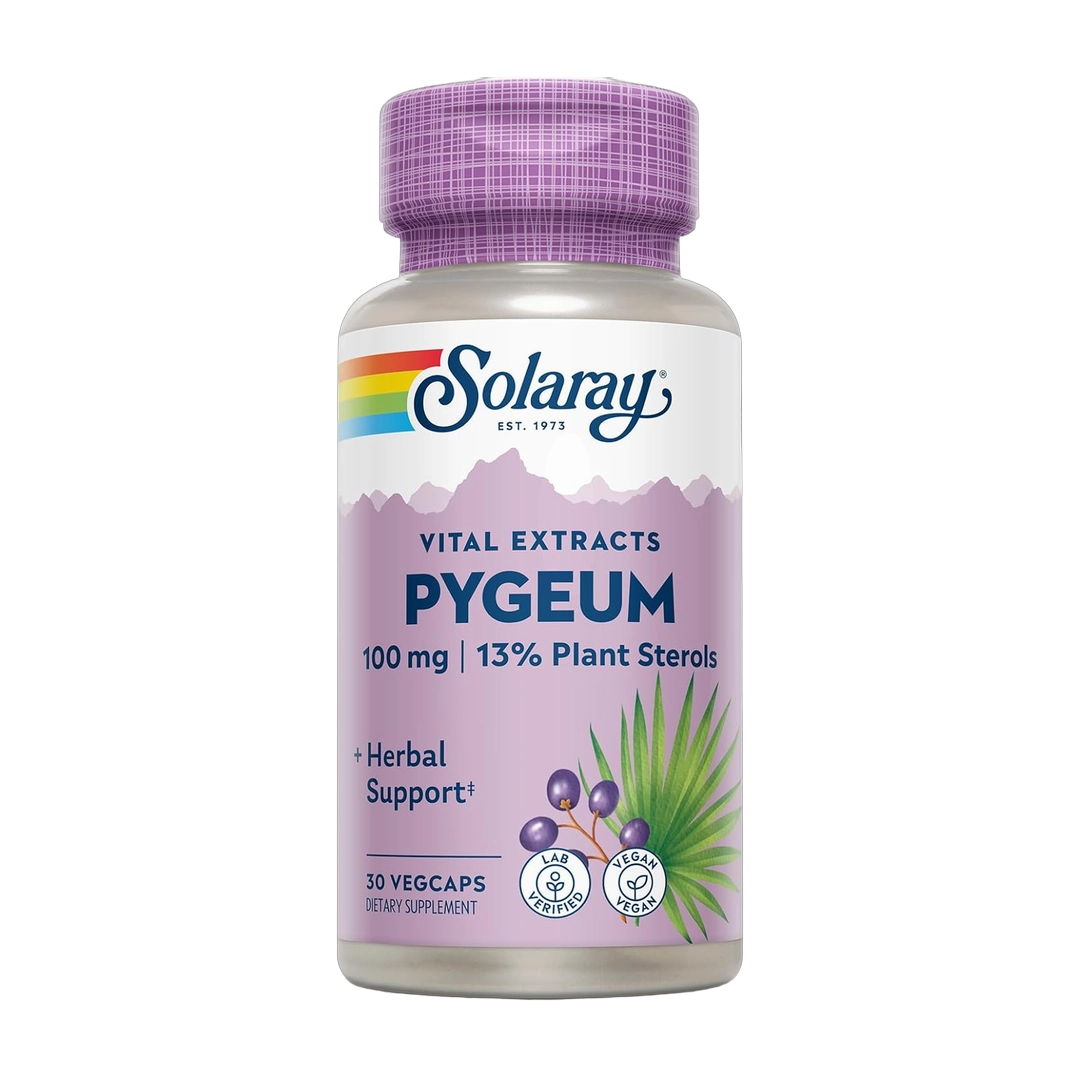 Solaray, Pygeum Bark Extract, One Daily 100mg, 30 VegCaps
