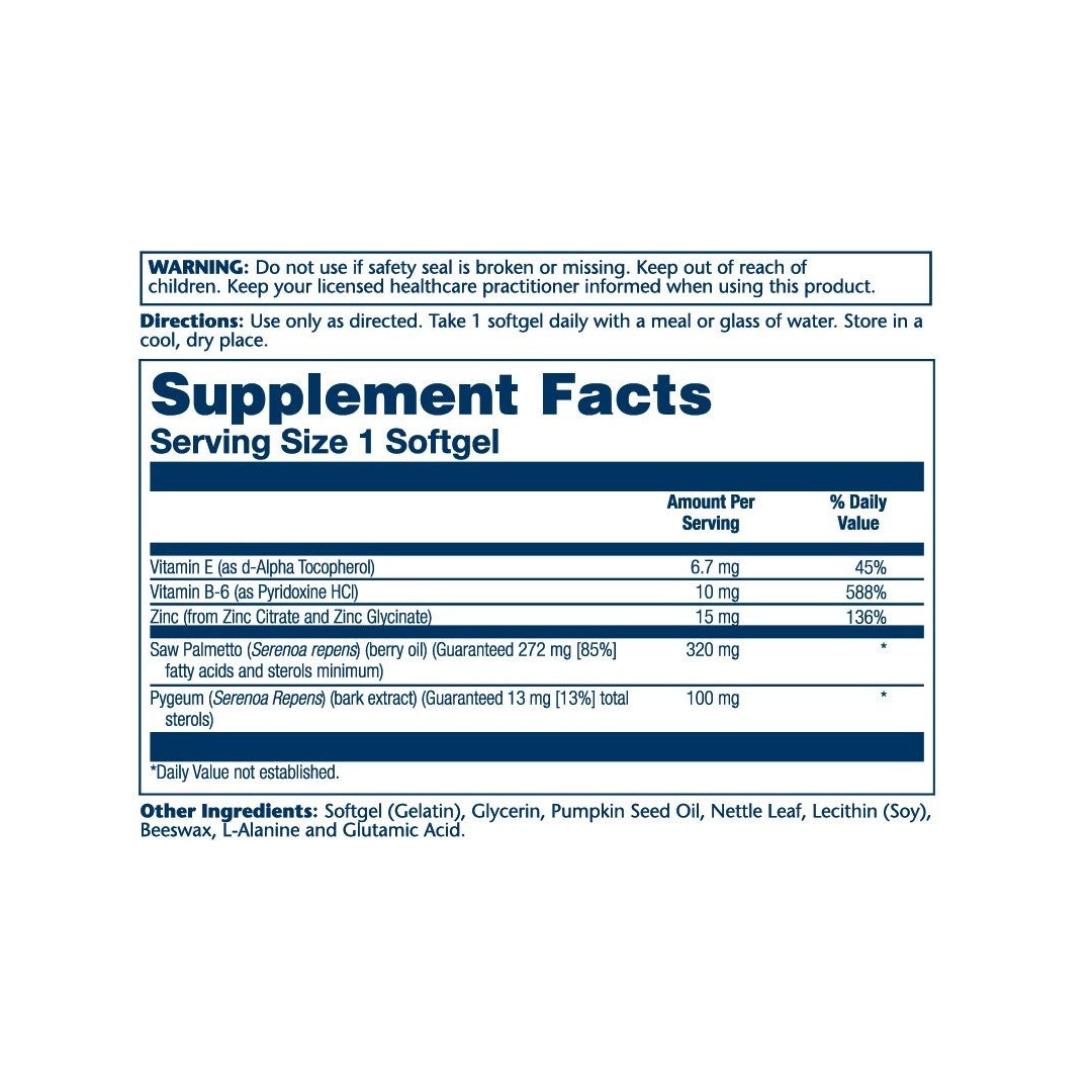 Solaray, Saw Palmetto and Pygeum, 30 Softgels