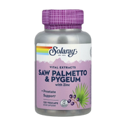 Solaray, Vital Extracts, Saw Palmetto & Pygeum with Zinc, 120 VegCaps