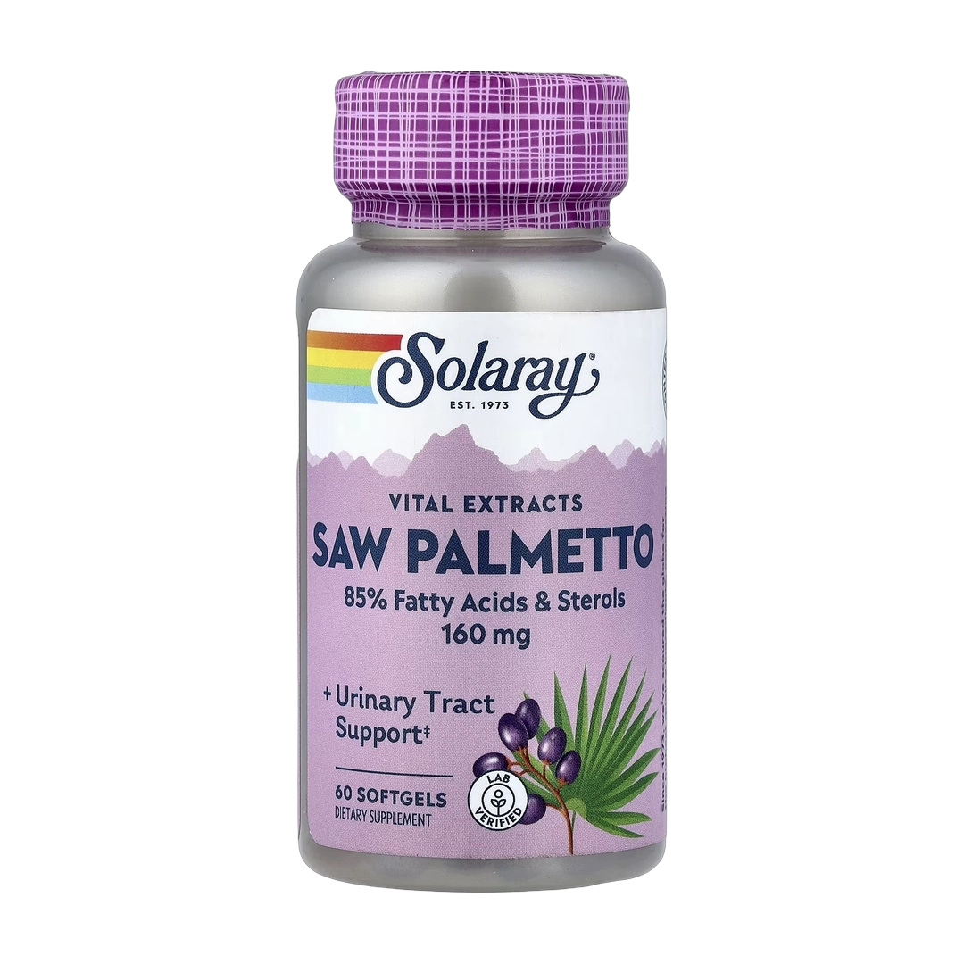 Solaray, Vital Extracts, Saw Palmetto, 160 mg, 60 Softgels
