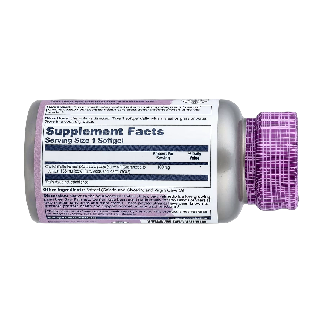 Solaray, Vital Extracts, Saw Palmetto, 160 mg, 60 Softgels