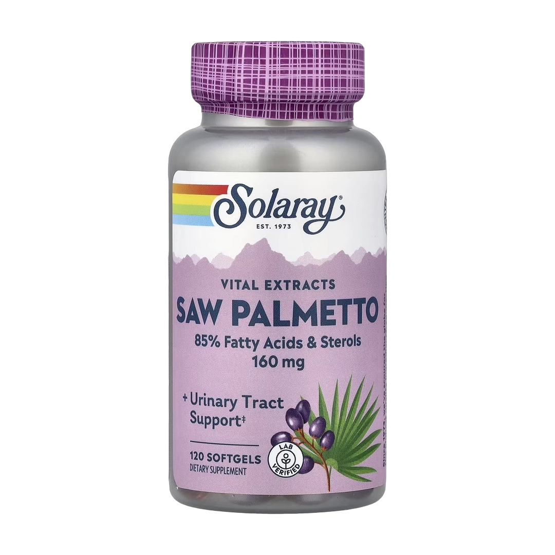 Solaray, Vital Extracts, Saw Palmetto, 160 mg, 120 Softgels