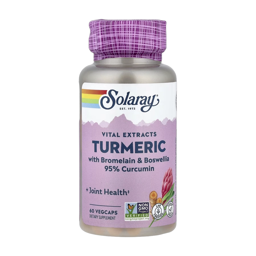 Solaray, Vital Extracts, Turmeric with Bromelain & Boswellia, 60 VegCaps