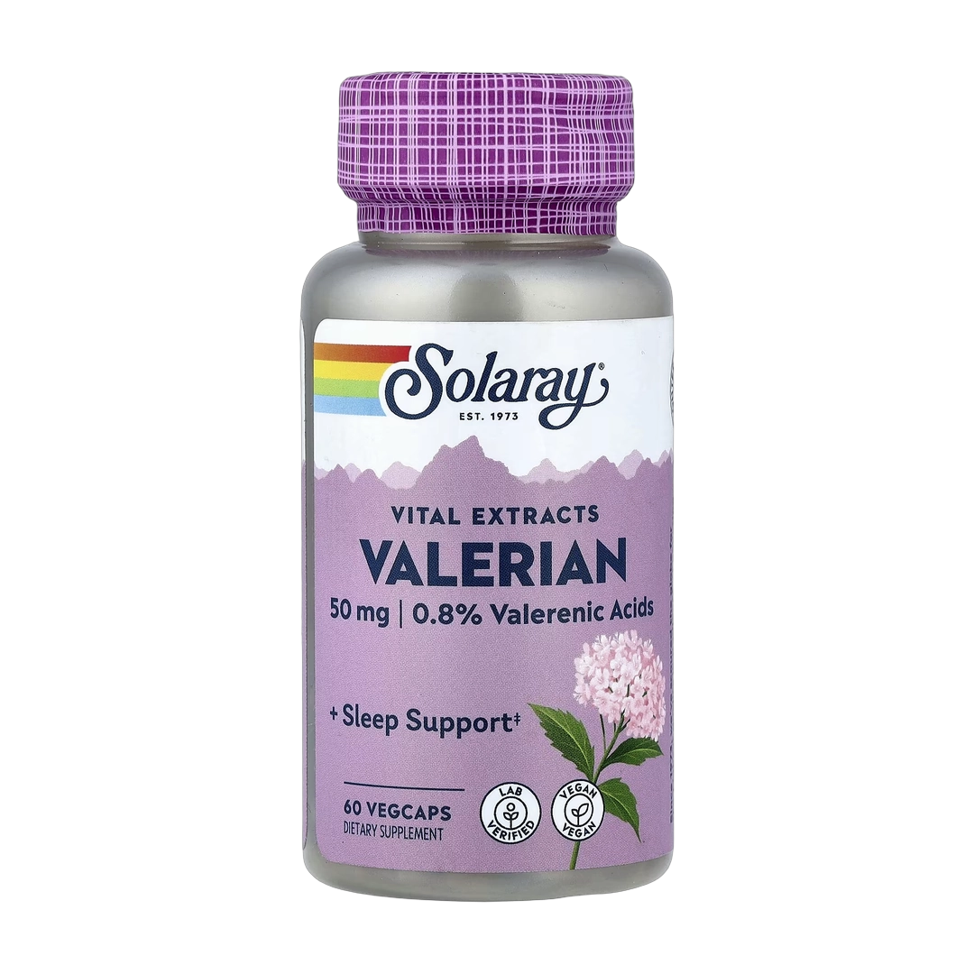 Solaray, Vital Extracts, Valerian, 60 VegCaps