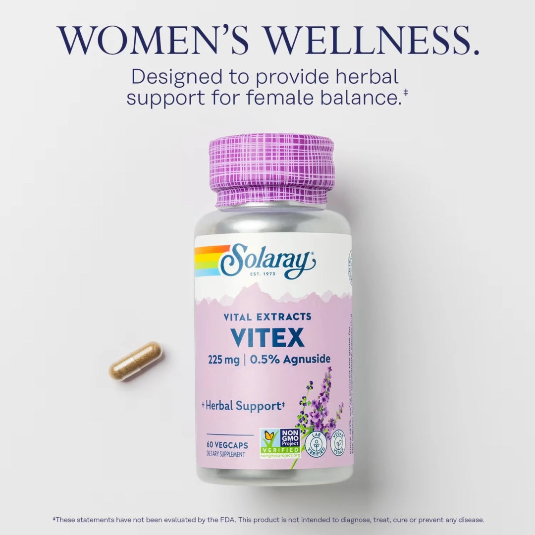 Solaray, Vital Extracts, Vitex, 60 VegCaps