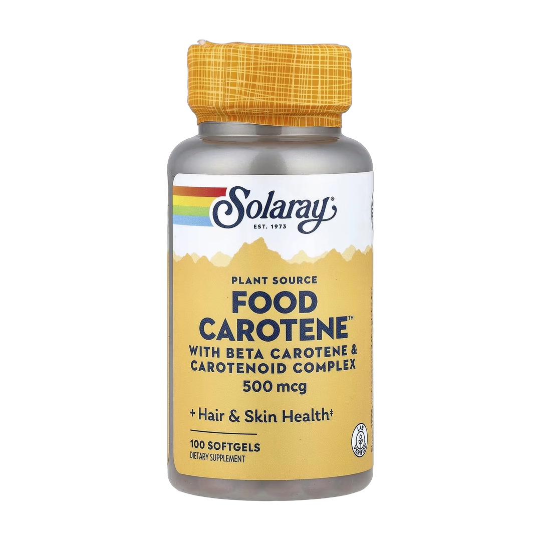 Solaray, Food Carotene™, 500 mcg, 100 Softgels