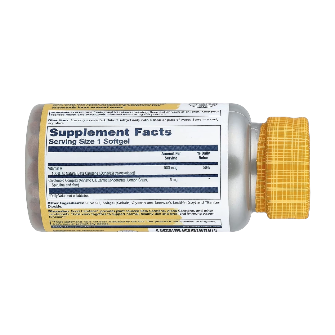 Solaray, Food Carotene™, 200 Softgels