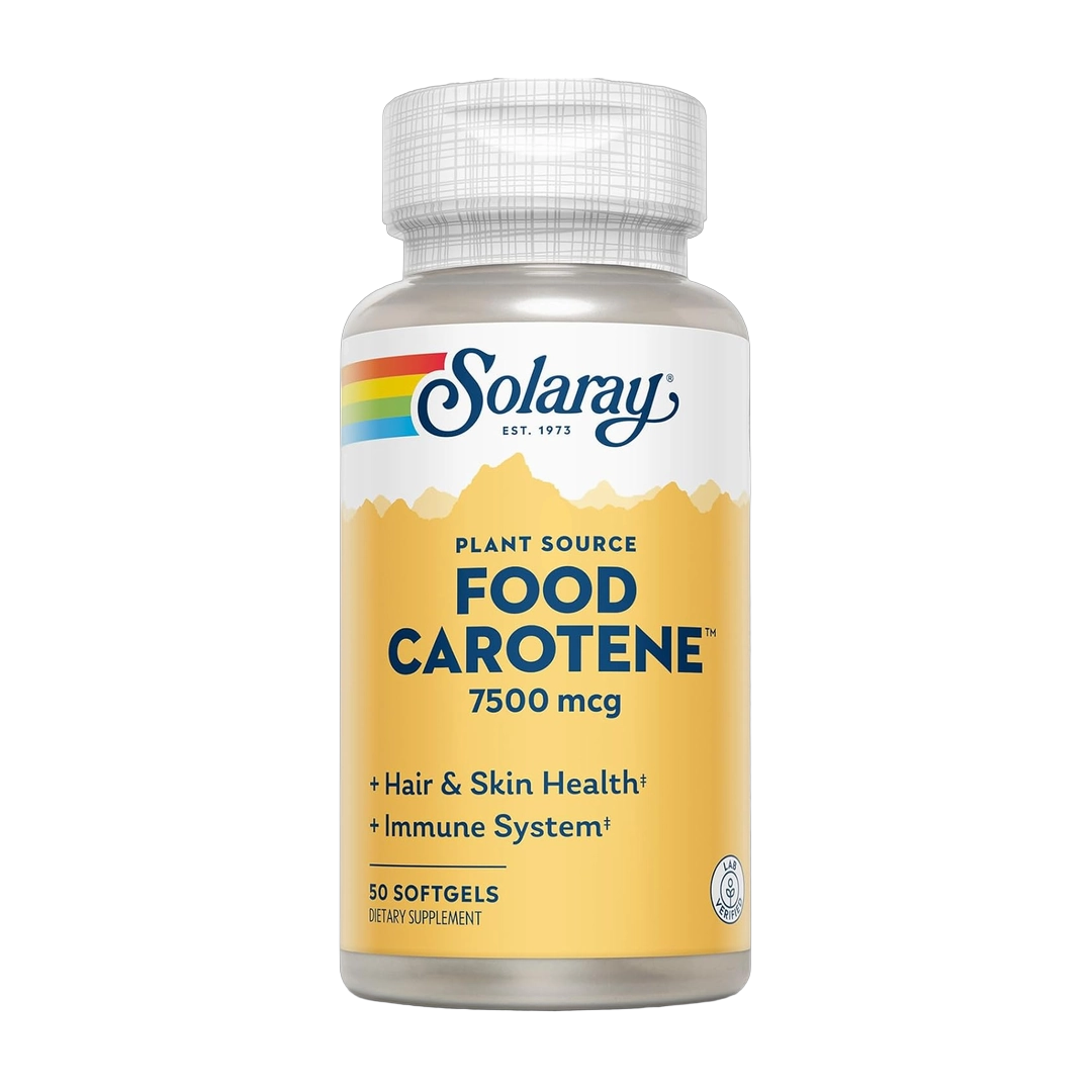Solaray, Food Carotene, 7500 mcg, 50 Softgels