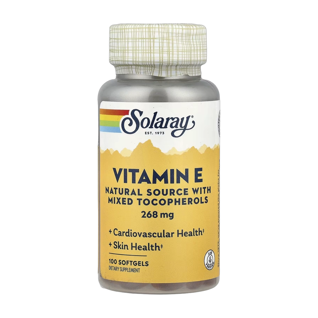 Solaray, Vitamin E, 100 Softgels