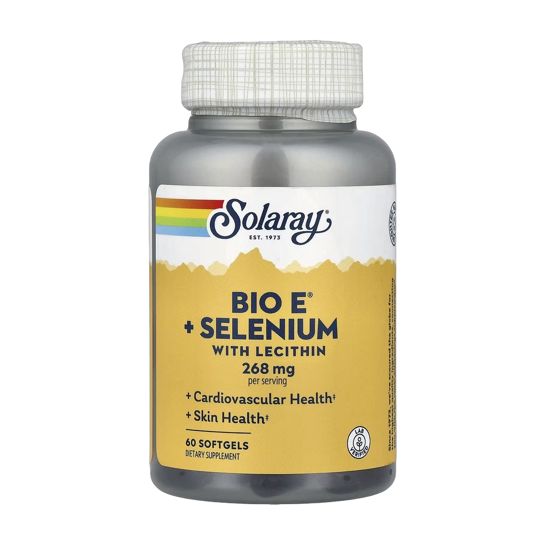 Solaray, Bio E® + Selenium with Lecithin, 60 Softgels