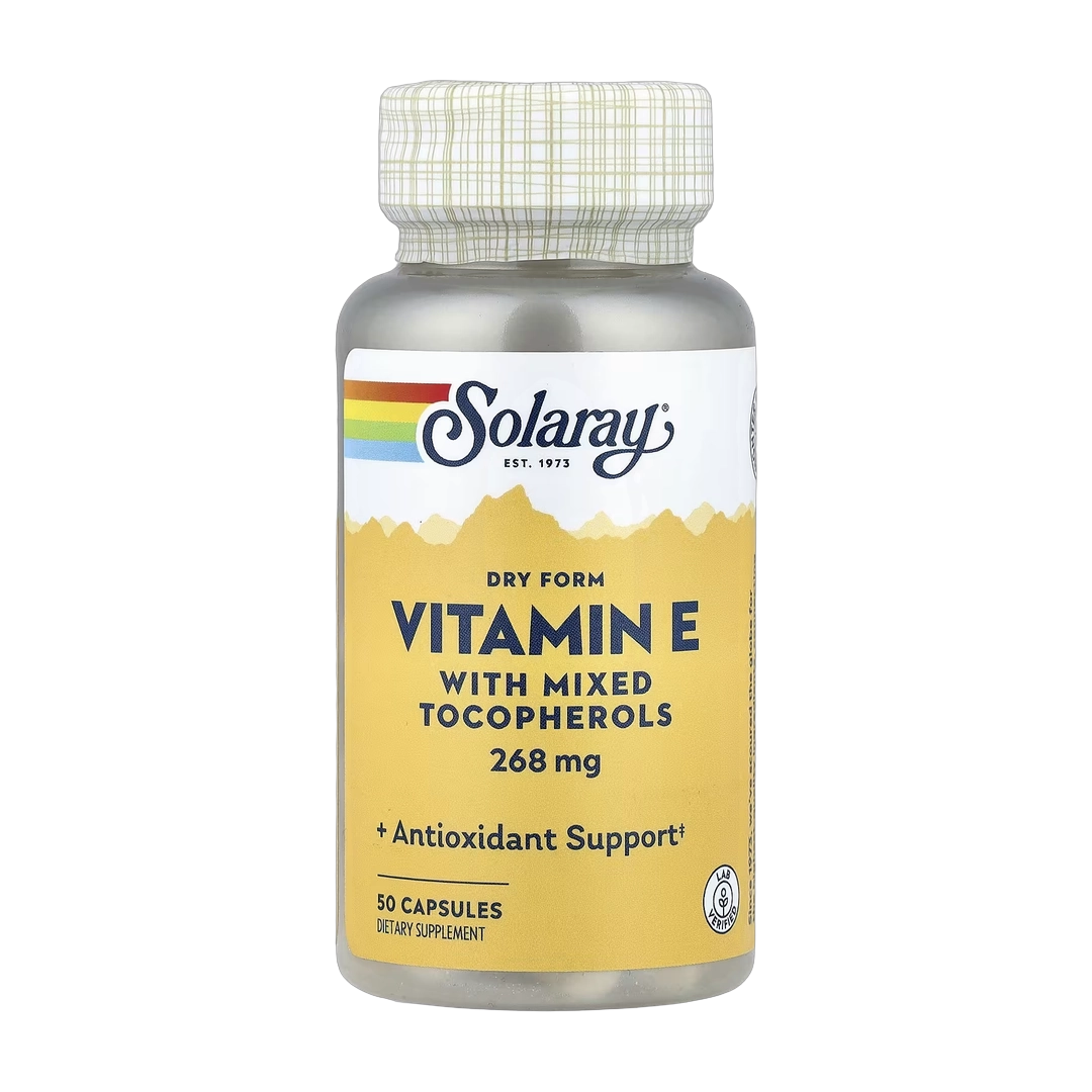 Solaray, Vitamin E with Mixed Tocopherols, 268 mg, 50 Capsules