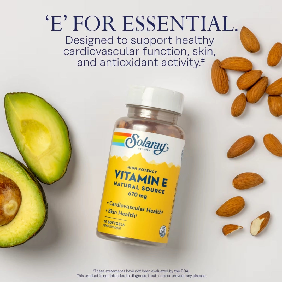 Solaray, Vitamin E, 670 mg, 60 Softgels