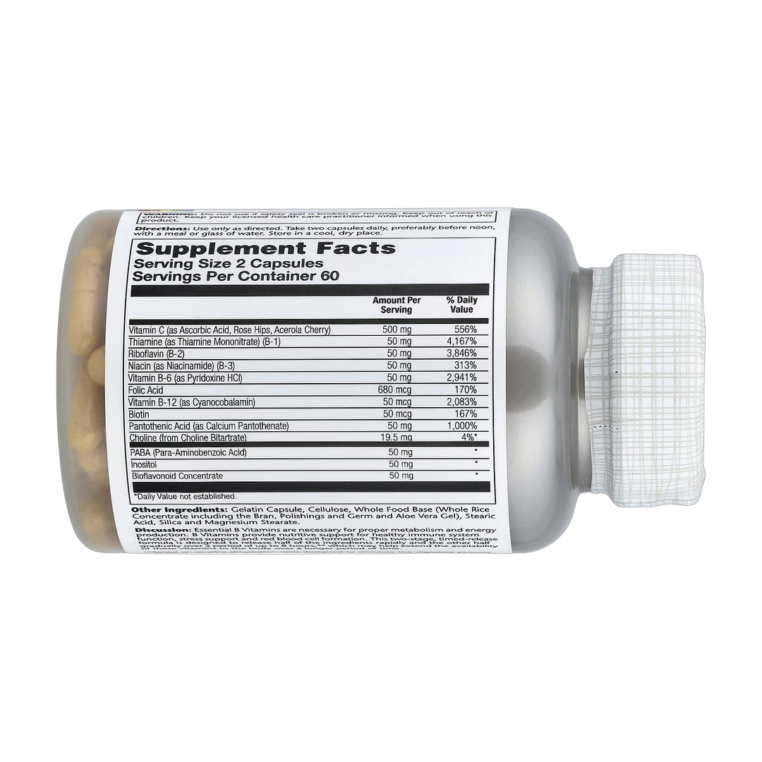 Solaray, Timed Release B-Stress AM™, 120 Capsules