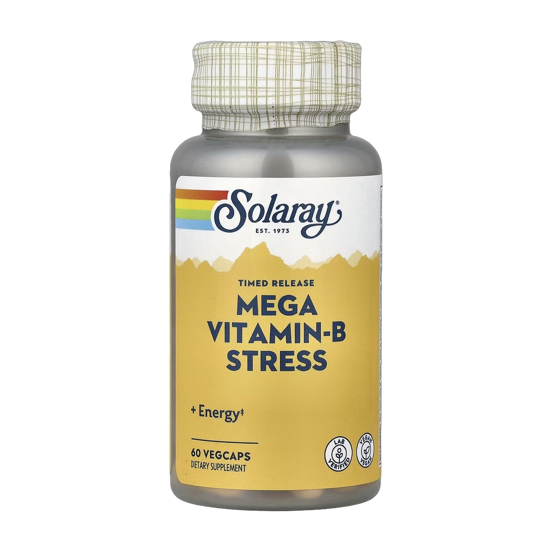 Solaray, Timed Release, Mega Vitamin-B Stress, 60 VegCaps
