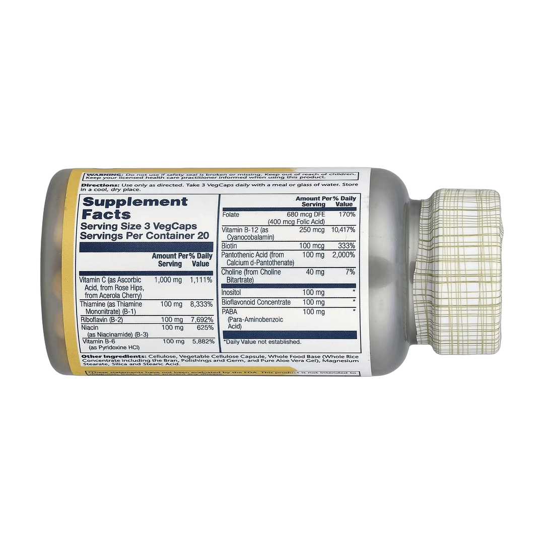 Solaray, Timed Release, Mega Vitamin-B Stress, 60 VegCaps