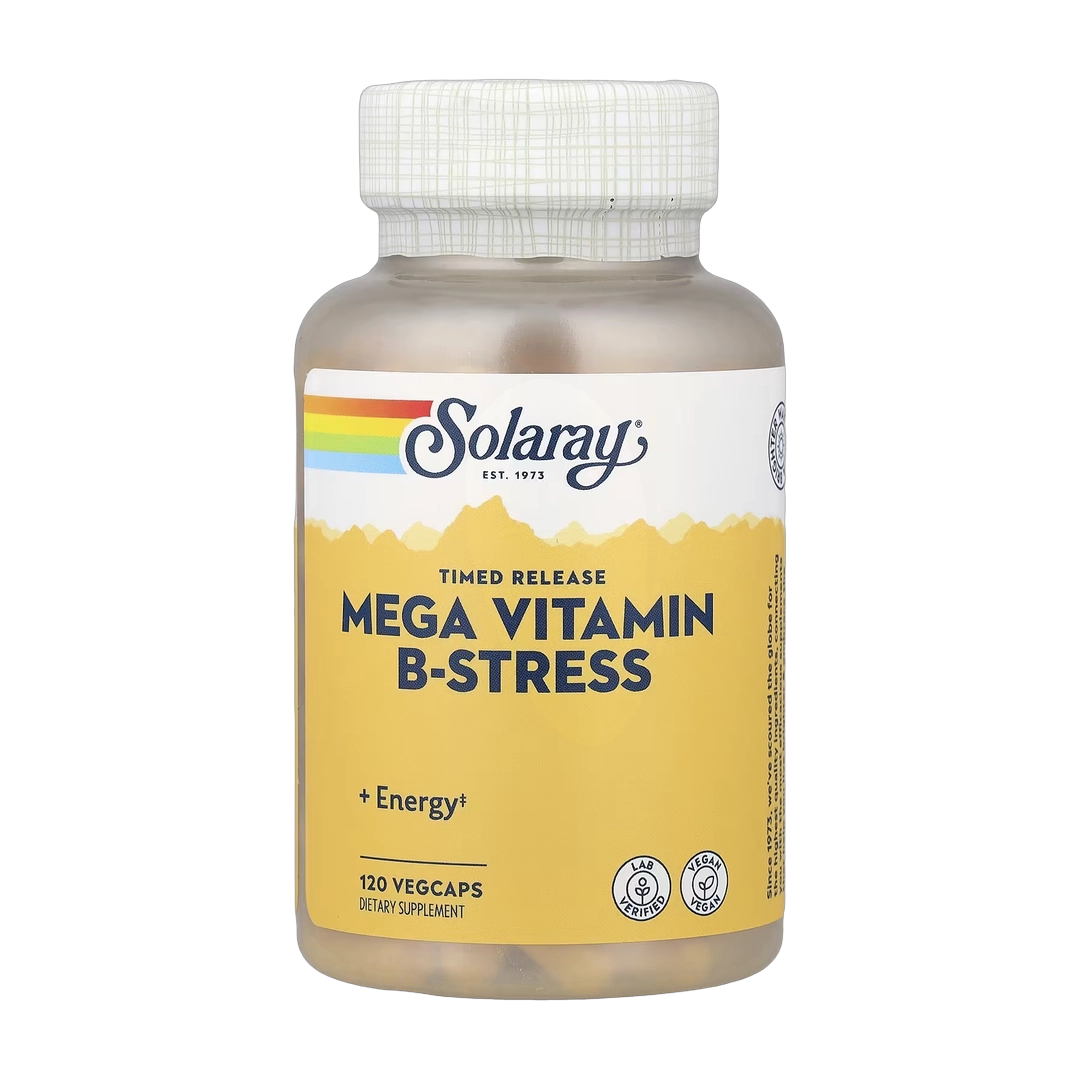Solaray, Mega Vitamin B-Stress, Timed Release, 120 VegCaps