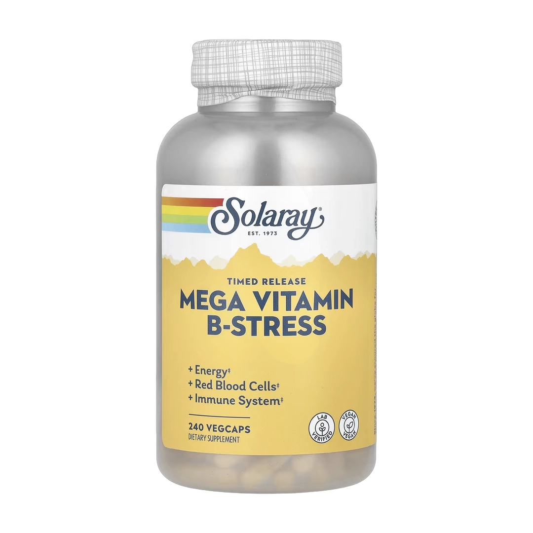 Solaray, Mega Vitamin B-Stress, Timed-Release, 240 VegCaps