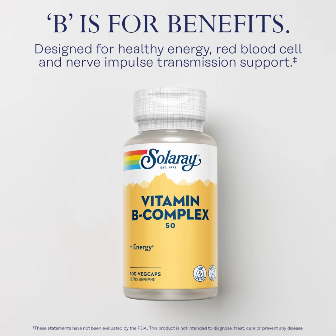 Solaray, Vitamin B-Complex 50 , 100 VegCaps