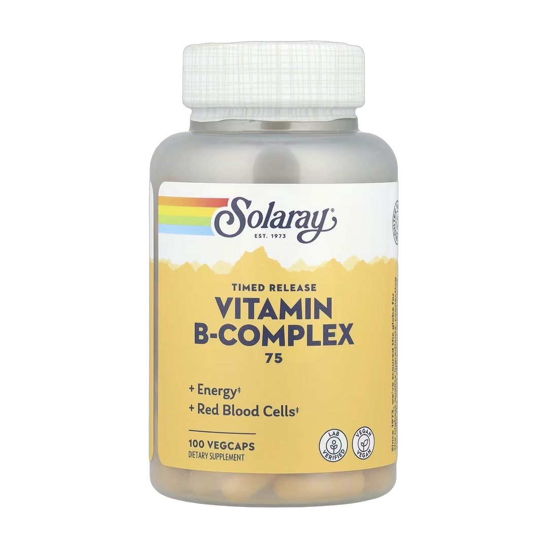 Solaray, Vitamin B-Complex 75, Timed Release, 100 VegCaps