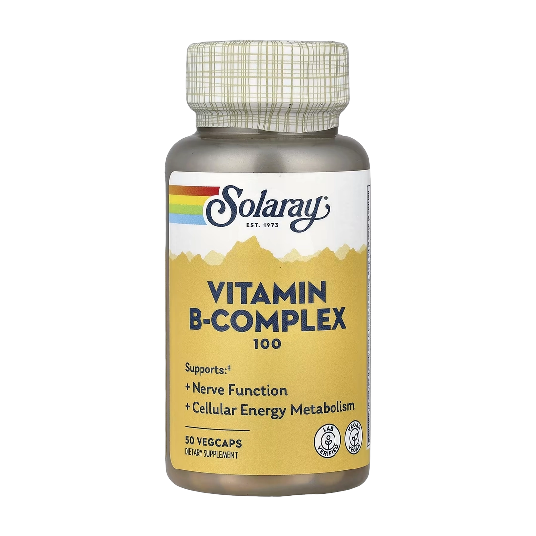 Solaray, Vitamin B-Complex 100, 50 VegCaps