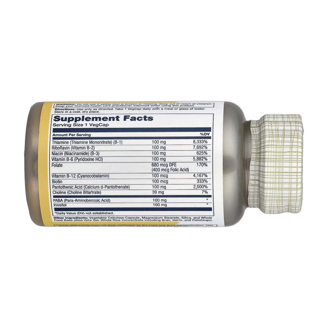 Solaray, Vitamin B-Complex 100, 50 VegCaps