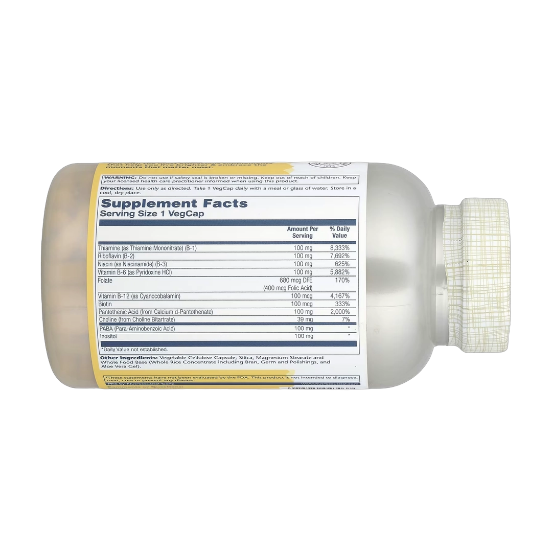Solaray, Vitamin B-Complex 100 , 250 VegCaps
