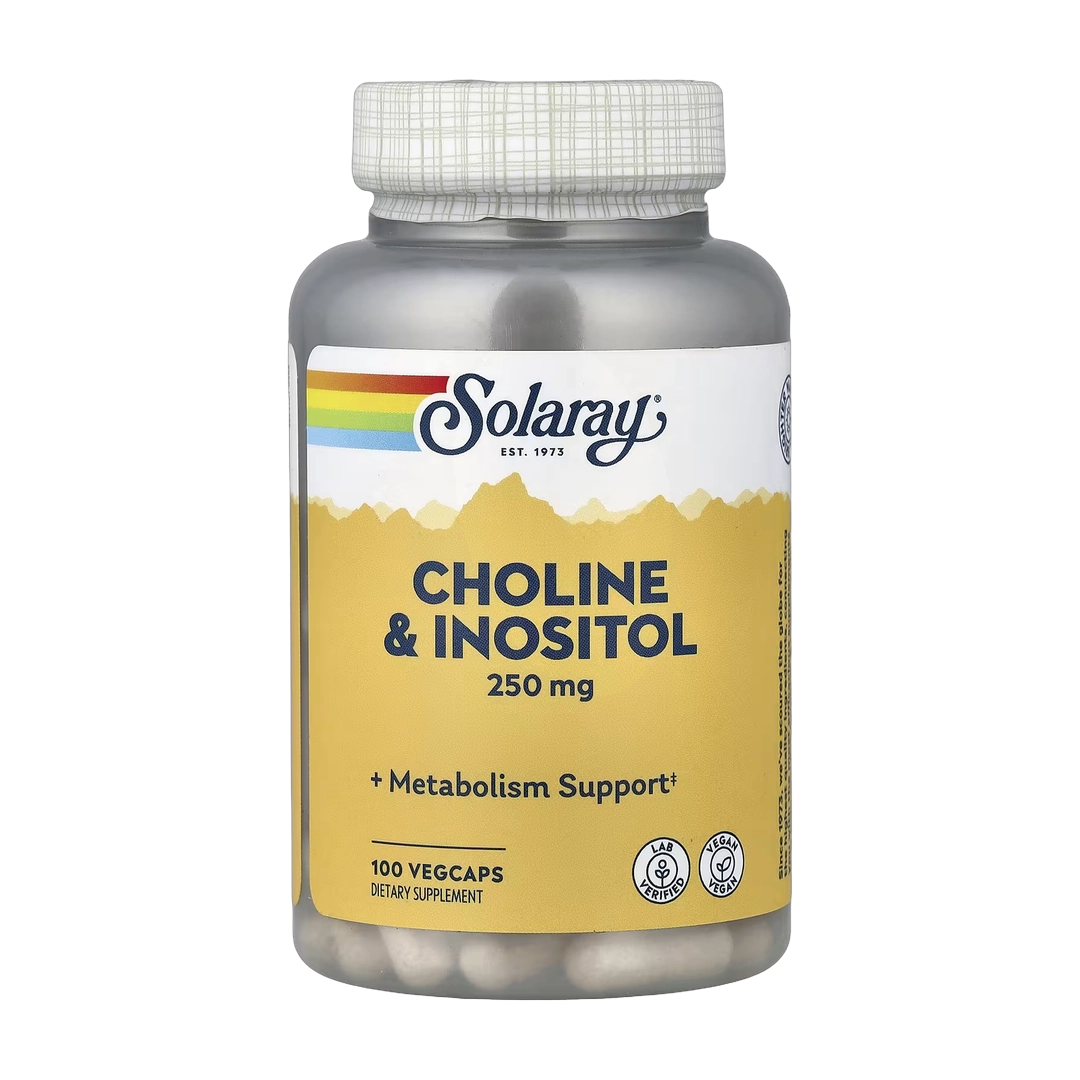 Solaray, Choline & Inositol, 100 VegCaps