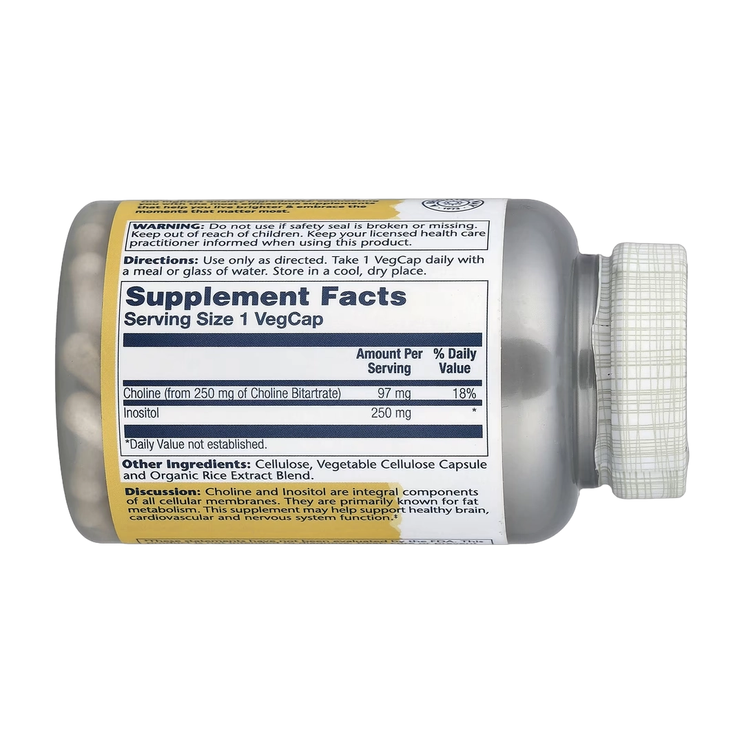 Solaray, Choline & Inositol, 100 VegCaps
