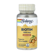 Solaray, Biotin Lozenges, Natural Orange, 1,000 mcg, 100 Lozenges