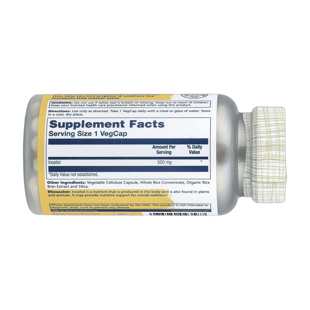 Solaray, Inostitol, 500 mg, 100 VegCaps