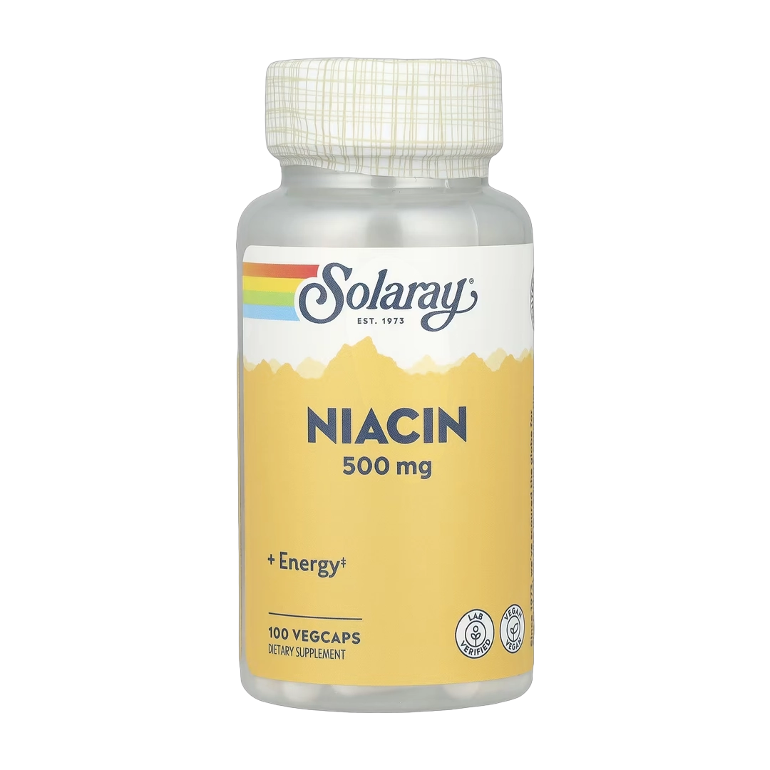 Solaray, Niacin, 500 mg, 100 VegCaps