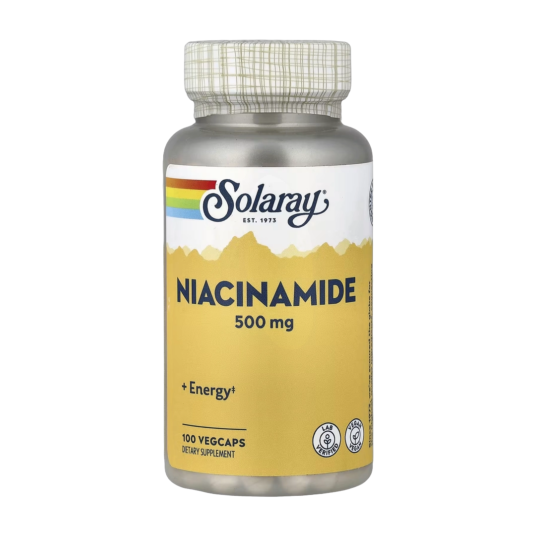 Solaray, Niacinamide, 500 mg, 100 VegCaps